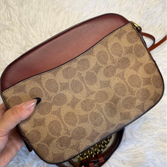 COACH Camera Bag In Signature Canvas Crossbody - Picture 6 of 9